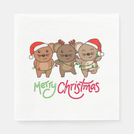 Maus, Weihnachten, Winter, Tiere, Maus Serviette