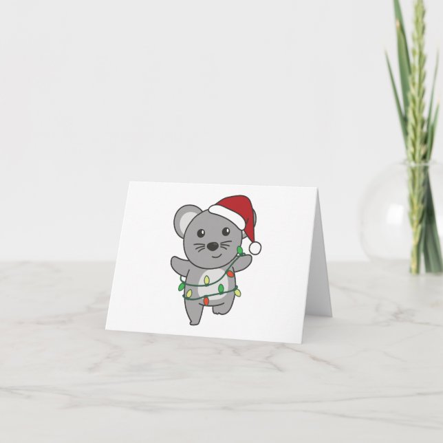 Maus Weihnachten Wintertiere Feiertagsmäuse (Vorderseite)