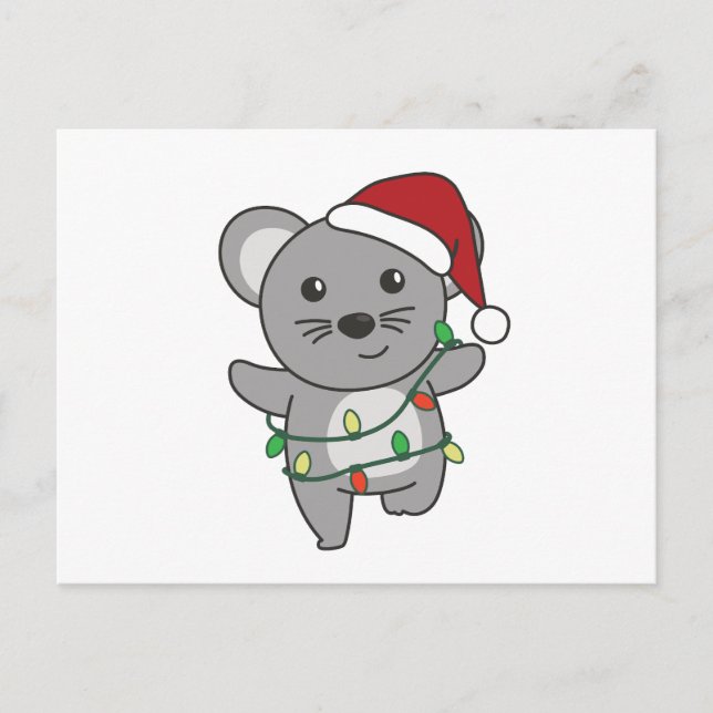 Maus Weihnachten Wintertiere Feiertagsmäuse (Vorderseite)