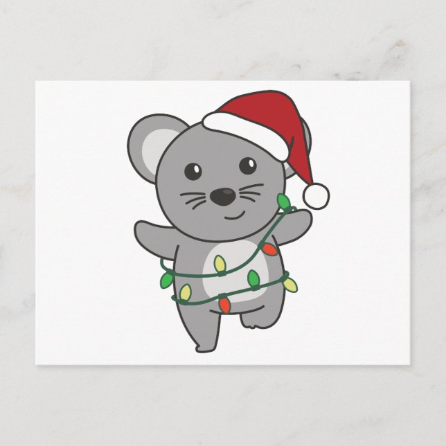 Maus Weihnachten Wintertiere Feiertagsmäuse (Vorderseite)
