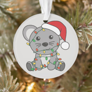 Maus Weihnachten Wintertiere Feiertagsmäuse Ornament