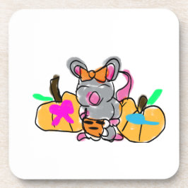 Mausbaby enthüllt Herbst Getränkeuntersetzer