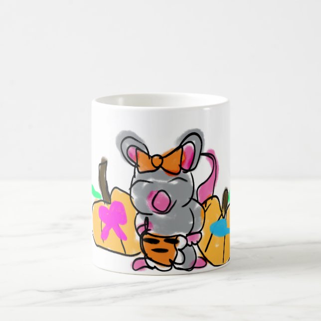 Mausbaby enthüllt Herbst Kaffeetasse (Mittel)