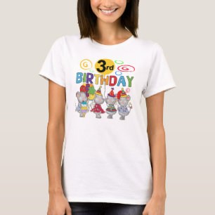 Mäuse 3. Geburtstag T - Shirt und Geschenke