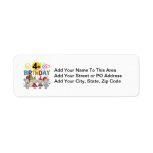 Mäuse 4. Geburtstag T - Shirt und Geschenke