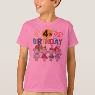 Mäuse 4. Geburtstag T - Shirt und Geschenke