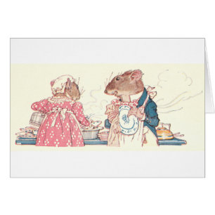 Mäuse, die Geschirr tun