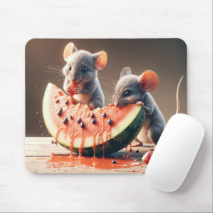 Mäuse Eating Watermelon Mousepad