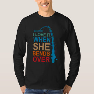 Mäuse ich Liebe es, wenn sie über das Fischen für  T-Shirt