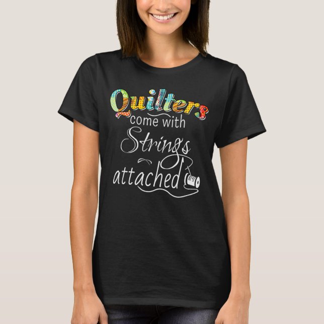 Mäuse Mäuse-Quilter kommen mit angehängten Strings T-Shirt (Vorderseite)