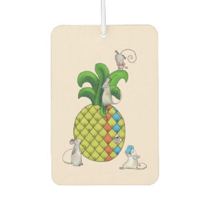 Mäuse nähen Ananas  Autolufterfrischer