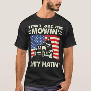 Mäuse Rasenmähen Shirts, die sie mir beim Mähen se T-Shirt