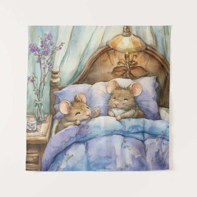 Mäuse-Tapestry Wandteppich (Vorderseite)