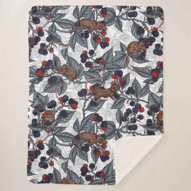 Mäuse und BlackBerry auf weiß Sherpadecke (Vorderseite)