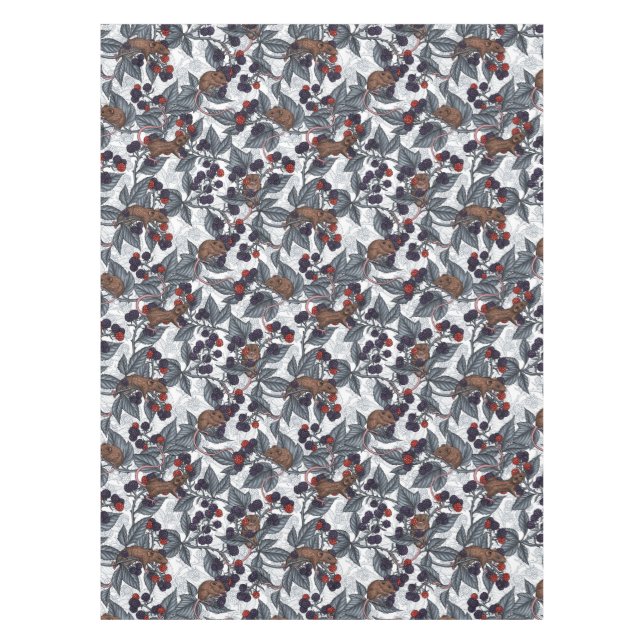 Mäuse und BlackBerry auf weiß Tischdecke (Vorderseite)