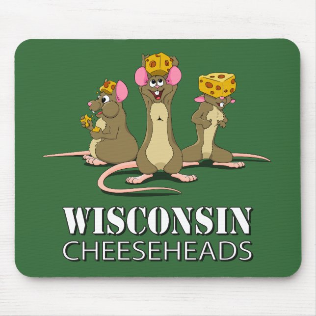 Mäuse Wisconsins Cheesehead Mousepad (Vorne)