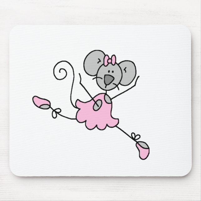 Mäuseballerina eine Mousepad (Vorne)