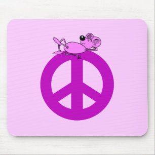 Mäusefriedenssymbol Mousepad