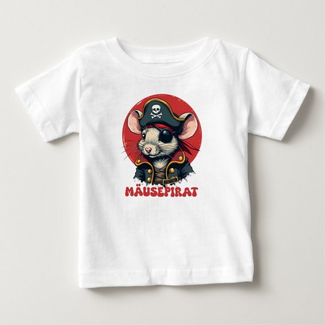 Mäusepirat Baby T-shirt (Vorderseite)
