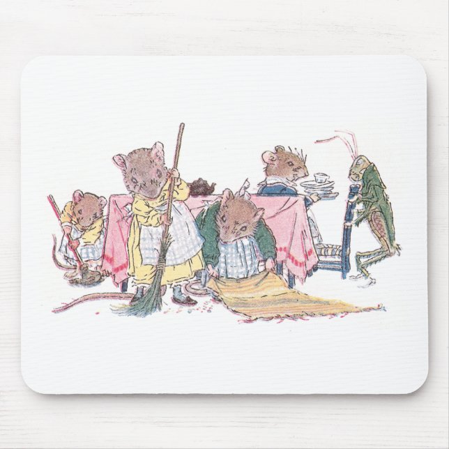 Mäusesäubern, Fegen, etc. Mousepad (Vorne)