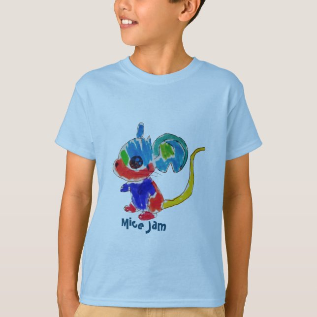 Mäusestau scherzt T-Shirt (Vorderseite)