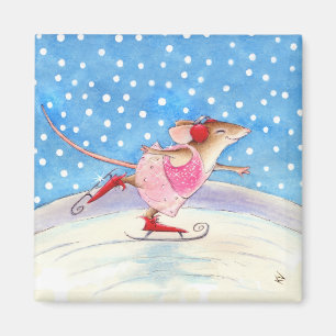 Mäusezahl Skatermagnet Magnet