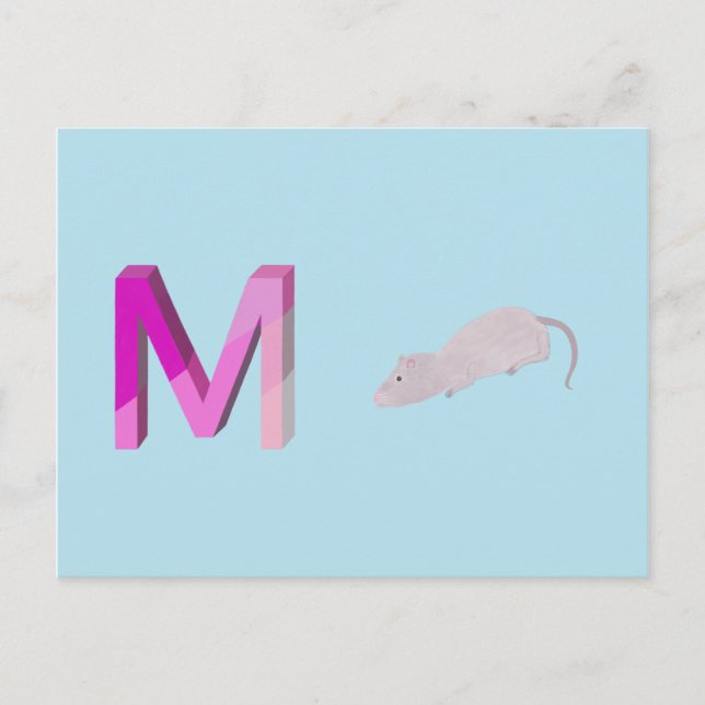 Mauskarte Postkarte (Vorderseite)