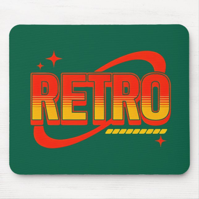 Mauskissen Retro. Mousepad (Vorne)
