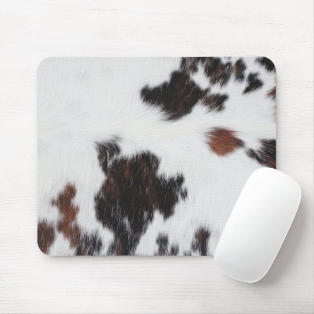 Mausmatte - Kunstleder Kuh Mousepad (Mit Mouse)