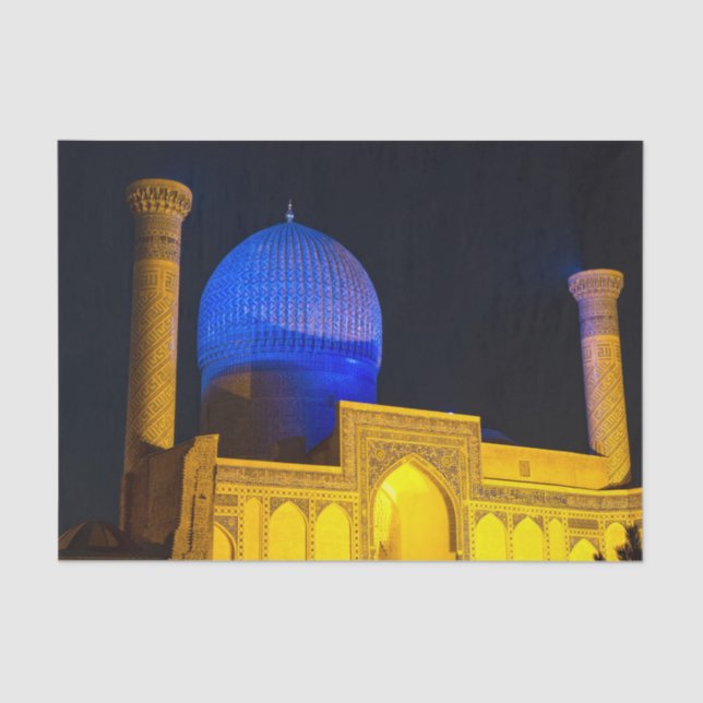 Mausoleum of Amir Timur - Samarkand, Uzbekistan Seidenpapier (Vorderseite)