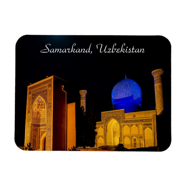 Mausoleum von Amir Timur - Samarkand, Usbekistan Magnet (Horizontal)