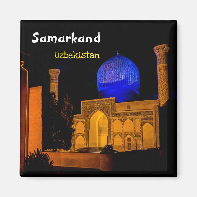 Mausoleum von Amir Timur - Samarkand, Usbekistan Magnet (Vorne)