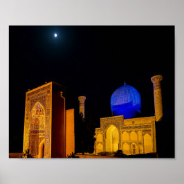 Mausoleum von Amir Timur - Samarkand, Usbekistan Poster