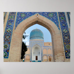 Mausoleum von Timur in Samarkand, Usbekistan Poster