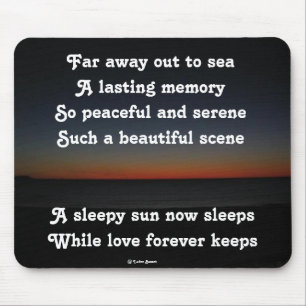 Mauspad A Sleepy Sun Sleeps Gedicht Von Ladee Bass