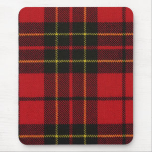 Mauspad Brodie Rot Modernes Tartan-Muster