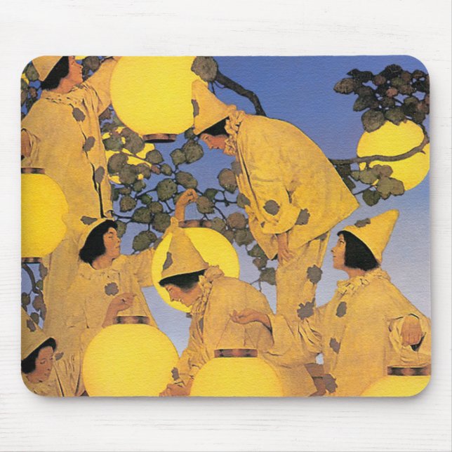 Mauspad: Die Laternen-Träger - Maxfield Parrish Mousepad (Vorne)