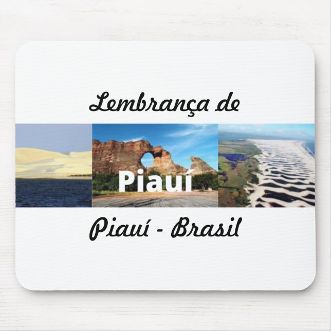 Mauspad Erinnerungen an Piauí - Brasilien (Vorne)