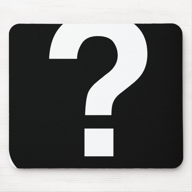 Mauspad, Fragezeichen-Icon-Satzzeichen Mousepad (Vorne)