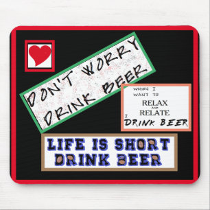 Mauspad Für Computer - Keine Sorge, Trinke Bier