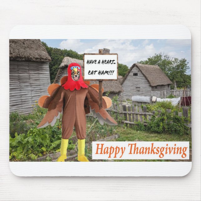 Mauspad. Glückliches Erntedankfest, Geparden-Truth Mousepad (Vorne)