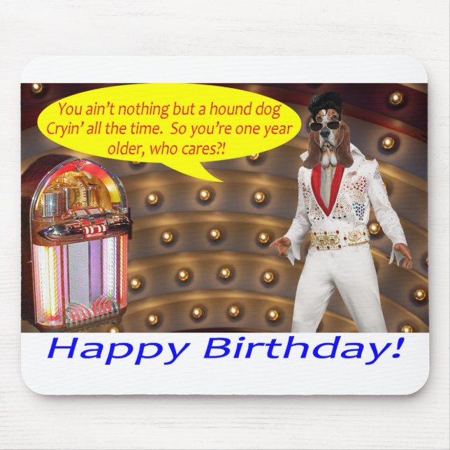 Mauspad. Herzlichen Glückwunsch zum Geburtstag. Mousepad (Vorne)