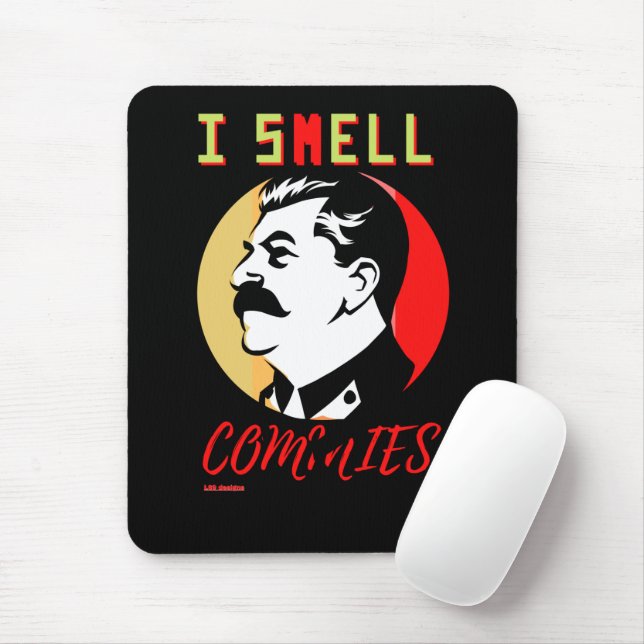 Mauspad "I SMELL COMMIES 3 STALIN" (Mit Mouse)