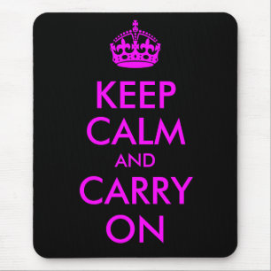 Mauspad 'Keep Calm and Carry On'