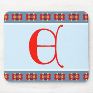 Mauspad mit Buchstabe E