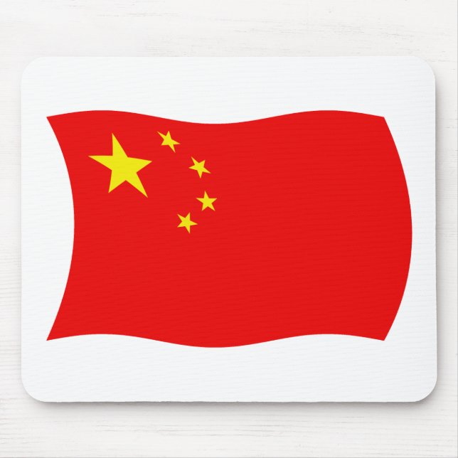 Mauspad mit chinesischer Flagge (Vorne)