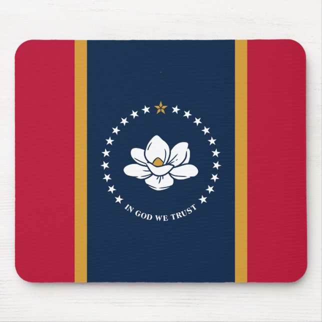 Mauspad mit der Flagge des US-Bundesstaates Missis (Vorne)