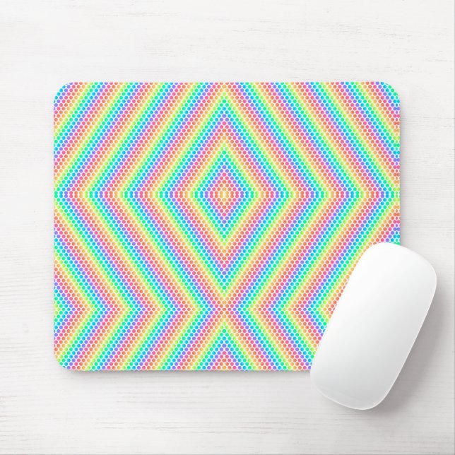 Mauspad mit einem farbenfrohen, psychedelischen De (Mit Mouse)