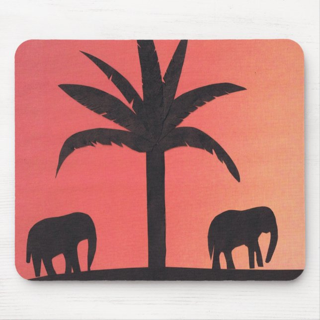 Mauspad mit Elephant Design (Vorne)