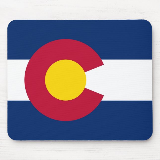 Mauspad mit Flag Colorado Staat - USA (Vorne)